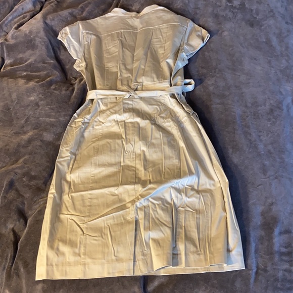 H&M brass button down tan dress, size 14 🔥 - Picture 2 of 6